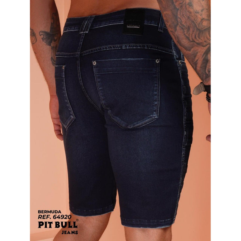 Bermuda Masculina Slim Pit Bull Jeans Ref. 64920 - Wertir bem confecções