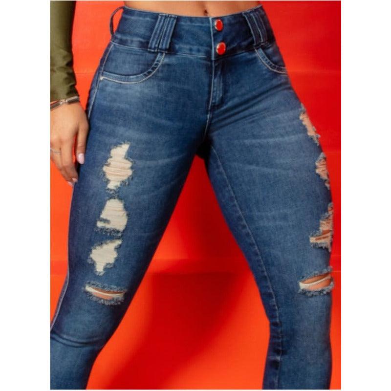 Calça Jeans Modeladora Destroyed Ref. 42437 Pit Bull Jeans - Wertir bem confecções