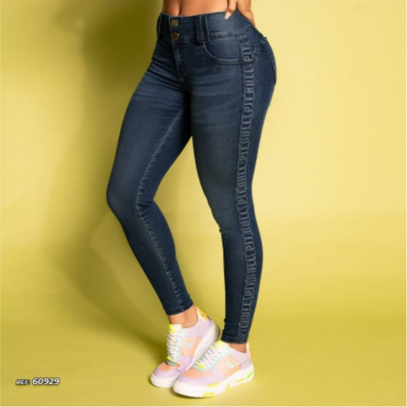 Calça Skinny Com Empina Bumbum Ref. 60929 Pit Bull Jeans - Wertir bem confecções