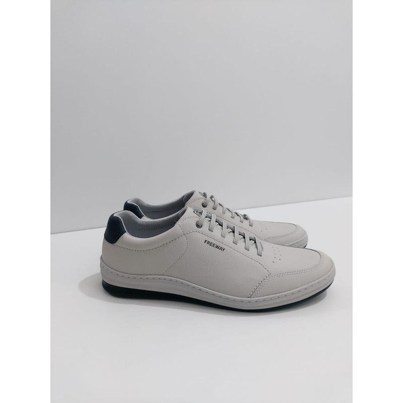 Tênis Casual Masculino Freeway Wave 02 4077 Couro - Minha loja