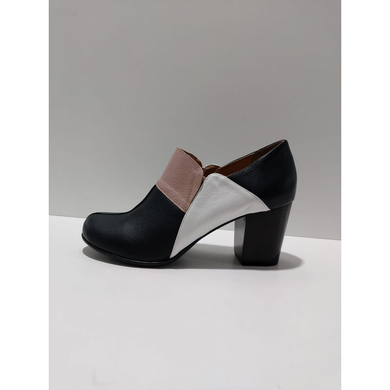 Ankle Boot Salto Grosso Dina Mirtz Fechdado Na Frente