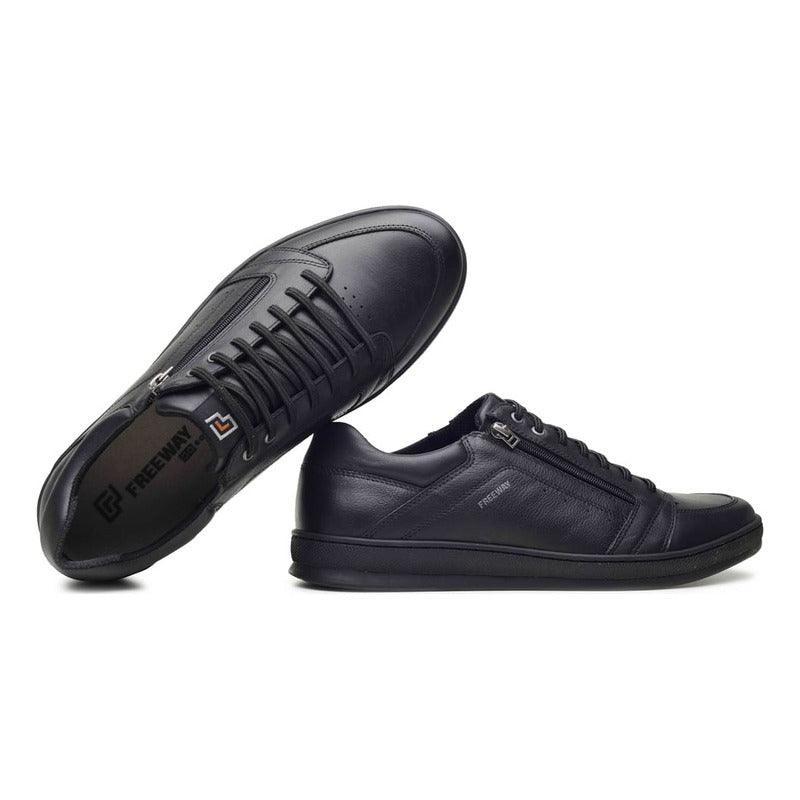 Tênis Casual Masculino Freeway Alpha002 3317 Couro - Minha loja