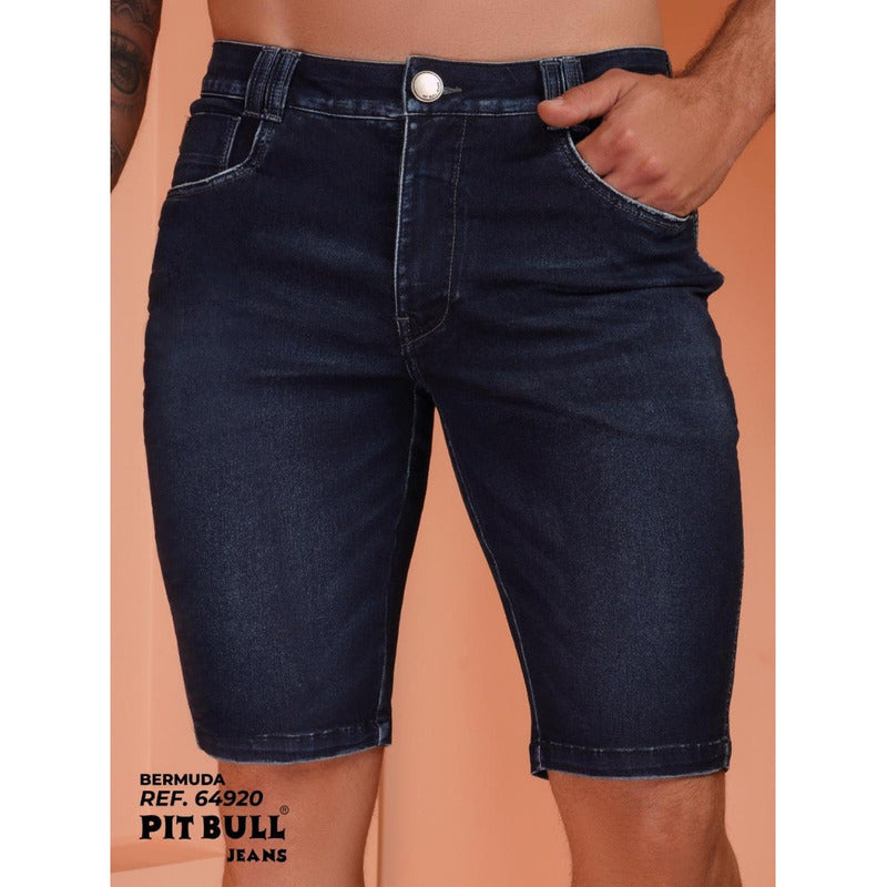 Bermuda Masculina Slim Pit Bull Jeans Ref. 64920 - Wertir bem confecções