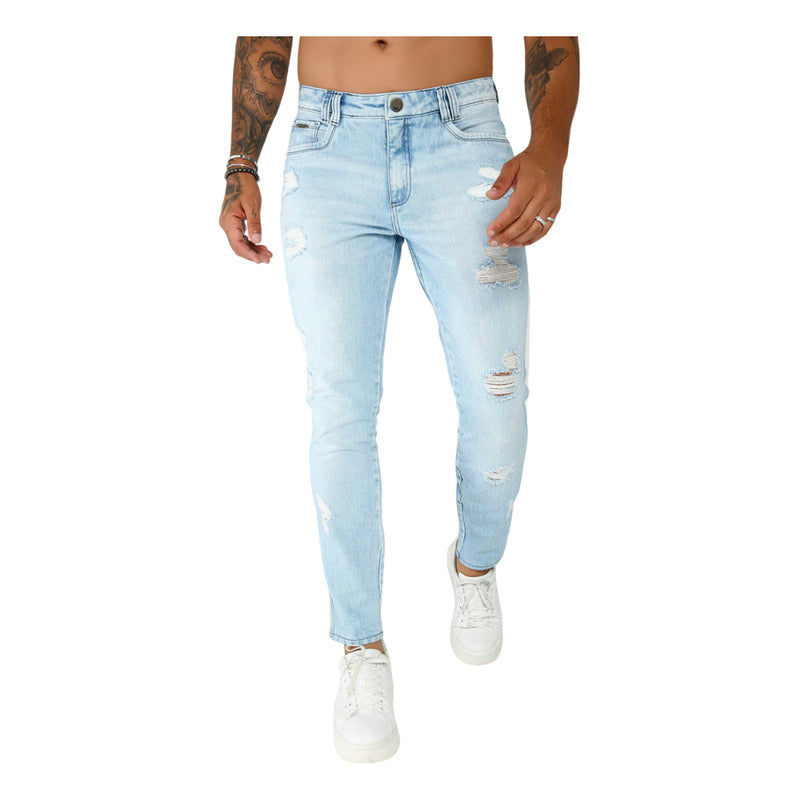 Calça Jeans Slim Masculina  Ref. 80416 Pit Bull