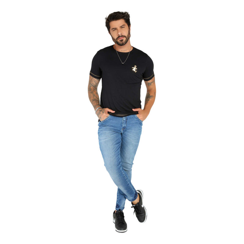 Calça Jeans Slim Masculina Pit Bull