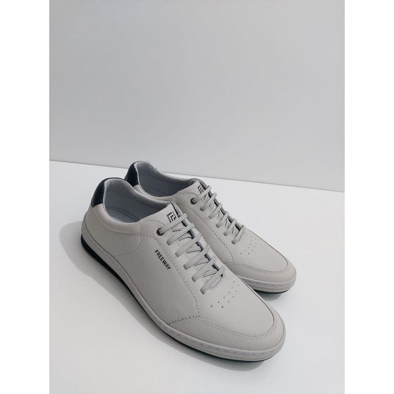 Tênis Casual Masculino Freeway Wave 02 4077 Couro - Minha loja