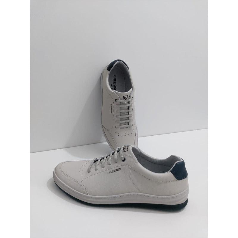 Tênis Casual Masculino Freeway Wave 02 4077 Couro - Minha loja