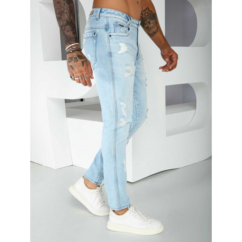 Calça Jeans Slim Masculina  Ref. 80416 Pit Bull