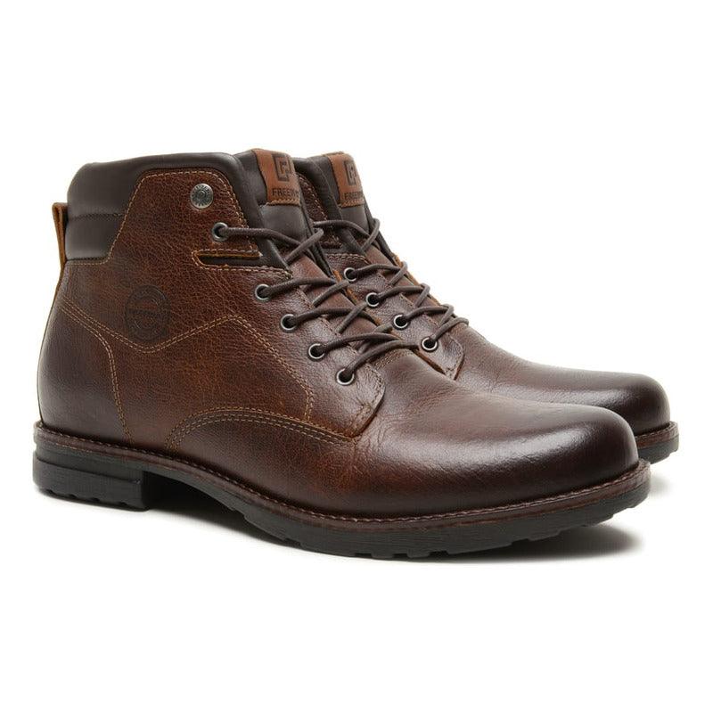 Bota Masculina Freeway Soldier2 3242 Couro Marrocos - Minha loja