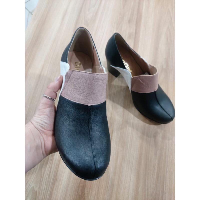 Sandália Ankle Boot Salto Grosso Dina Mirtz Preto - Minha loja