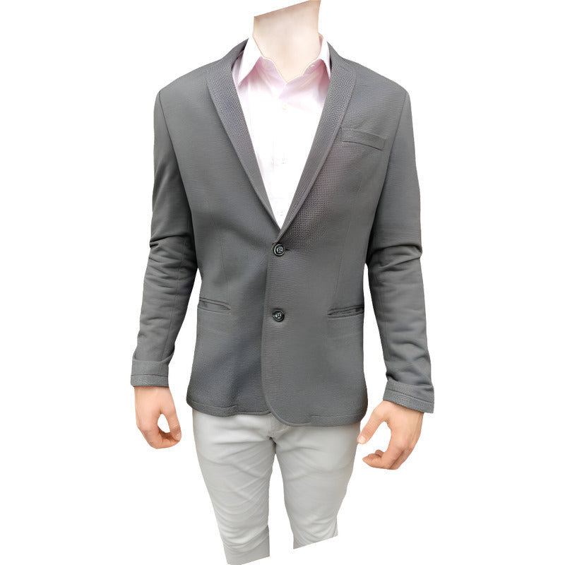 Blazer Masculino Sarja Da Docthos Cinza