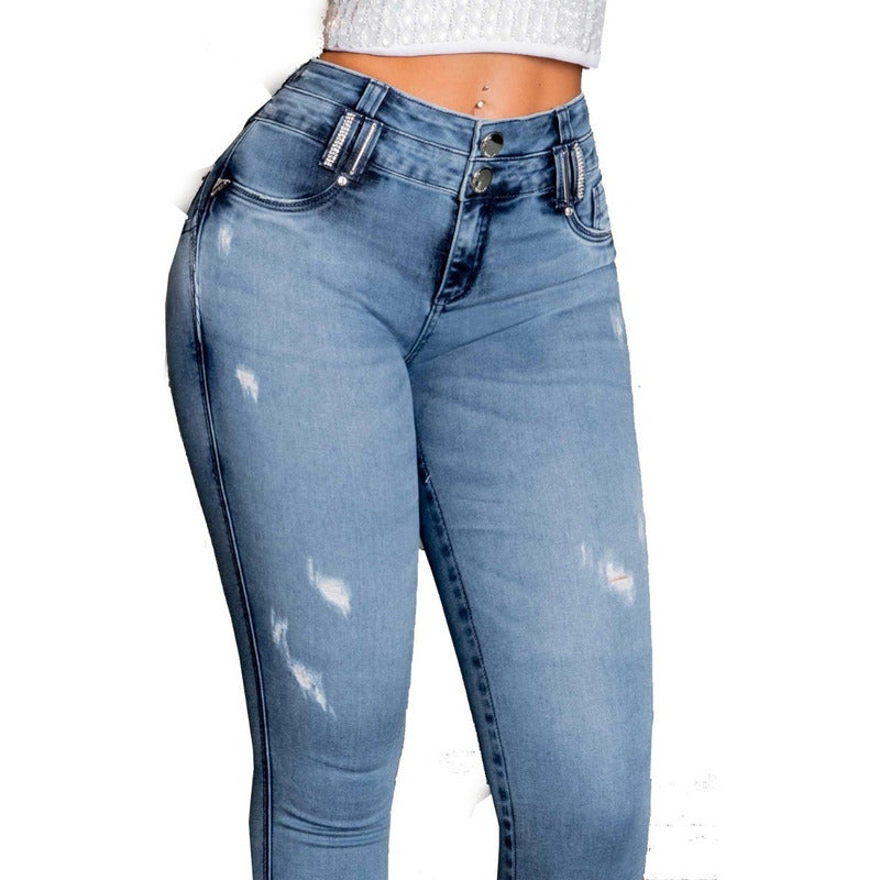 Cigarrete Fem Skinny Azul Claro Original Pit Bull Ref. 34923