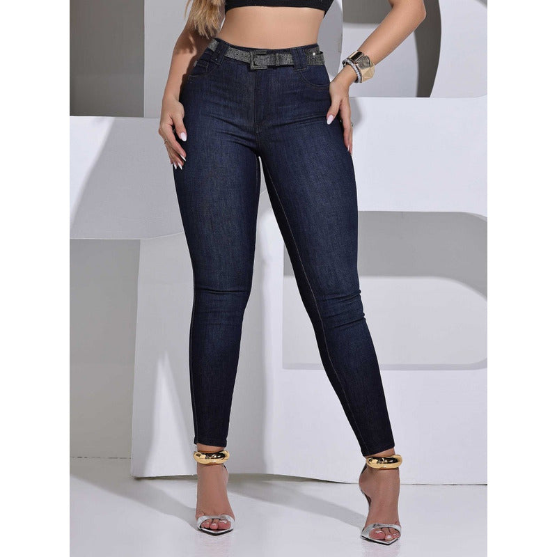 Calça Feminina Hot Pants Modeladora Com Cinto Ref. 67909