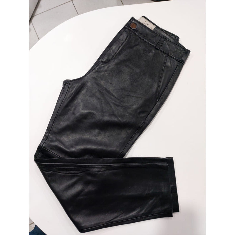 Calça De Couro Legitimo Feminino Da Javali Couros