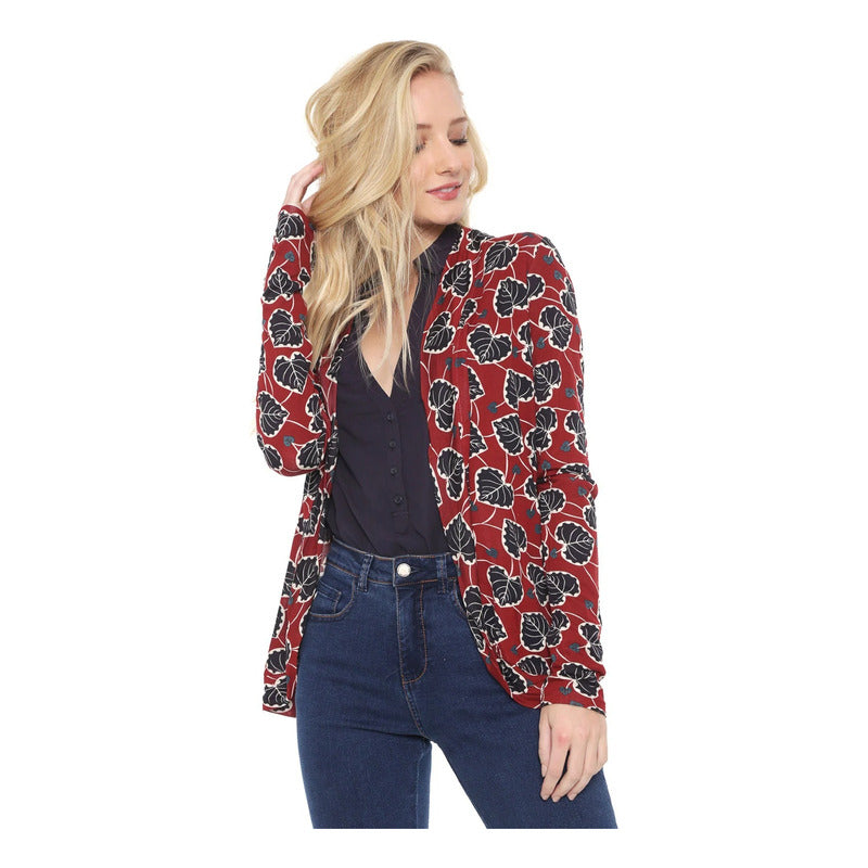 Cardigan Feminino Hering Folhas