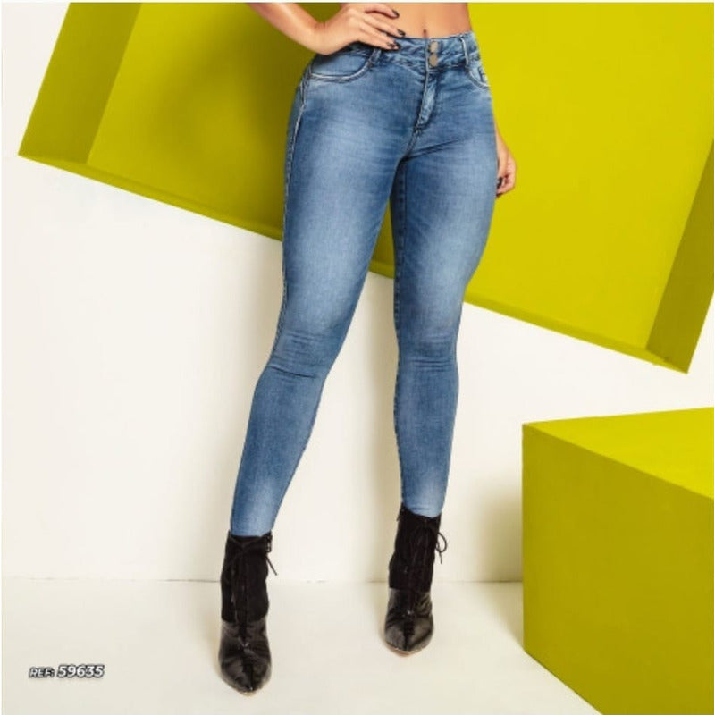 Calça Jeans Skinny Fashion Ref. 59635 Pit Bull