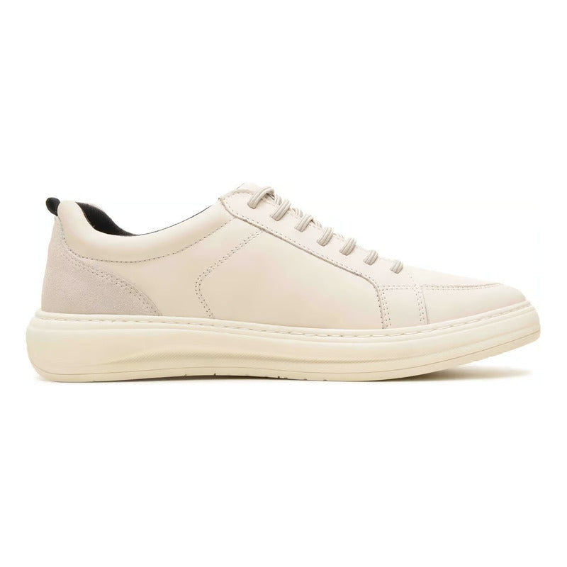 Tênis Casual Masculino Freeway Duo02 4180 Couro Branco