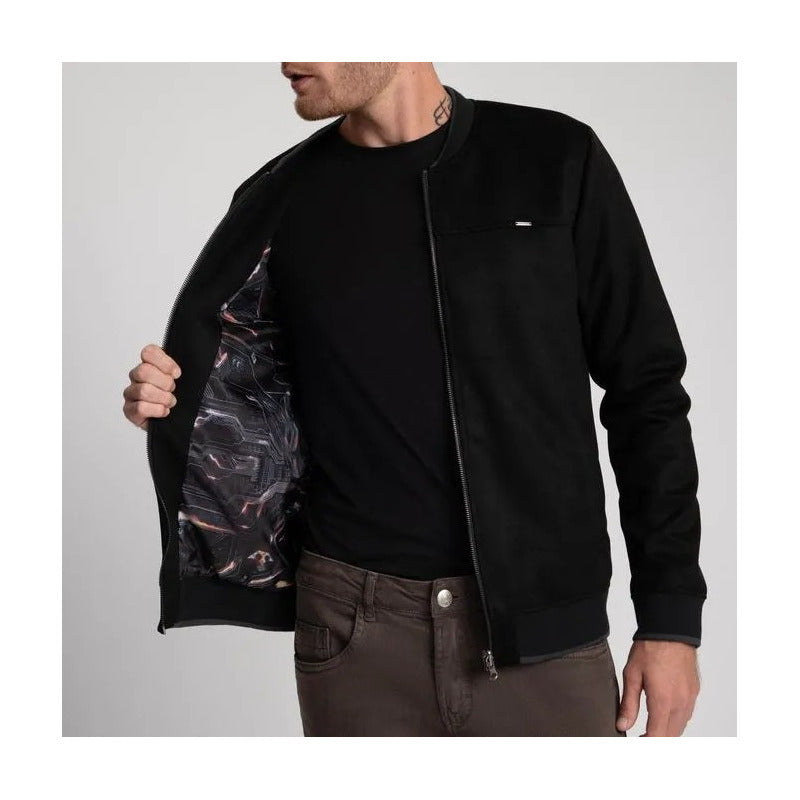 Jaqueta Docthos Slim Bomber Suede 736233